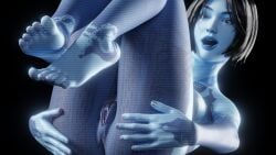 1girls 3d ass barefoot blender blue_body blue_eyes blue_hair cortana curvy curvy_figure feet feet_focus feet_up female grabbing_own_ass halo_(series) huge_ass looking_at_viewer mature_female nude open_mouth soles solo spread_legs toes video_games