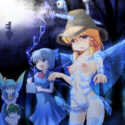 arms_behind_back artificial_wings blonde_hair blue_eyes blue_hair broken_rape_victim cirno cosplay daiyousei dildo drooling empty_eyes femdom femsub flat_chest gander_(ultra_series) gander_(ultra_series)_(cosplay) green_eyes green_hair hat ice ice_dildo keystone mind_control multiple_girls multiple_subs nude open_mouth party_wipe pussy saliva short_hair spread_pussy strap-on stuck_in_ice summoned_penis suwako_moriya tenshi_hinanawi thighhighs touhou ultraman_(franchise) wancozow white_legwear wings wriggle_nightbug