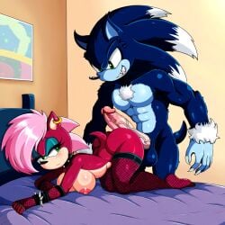 ai_generated ass blue_body blue_fur breasts female incest magenta_fur male male/female pink_hair sex sonia_the_hedgehog sonic_(series) sonic_the_hedgehog sonic_the_hedgehog_(series) sonic_underground straight veiny_penis