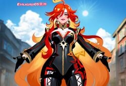 ai_generated curvy_female evilkuro05 genshin_impact hoyoverse mavuika_(genshin_impact) voluptuous_female