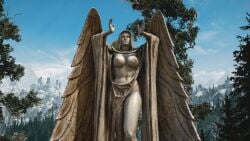 3d breasts daedra daedric_prince elder_scrolls goddess meridia mod modification skyrim statue the_elder_scrolls the_elder_scrolls_v:_skyrim