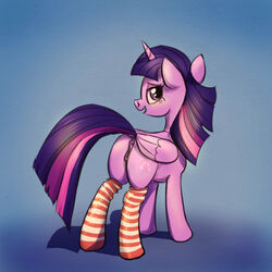 alicorn anus clothing cutie_mark el-yeguero equid female friendship_is_magic furry genitals horn legwear mammal my_little_pony pussy socks solo twilight_sparkle_(mlp) wings