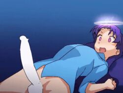 1futa animated bottomless censored chihaya_kisaragi clothed clothing continuous_ejaculation full-package_futanari futa_only futanari hands-free handsfree_ejaculation heart-shaped_pupils human human_only idolmaster infinite_cum kisaragi_chihaya meter momo_no_suidou-sui orgasm pussy solo solo_futa spontaneous_ejaculation spontaneous_orgasm text