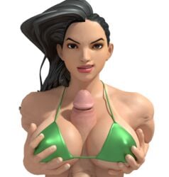 1girls 3d big_breasts blender brazilian brazilian_female breasts capcom female happy happy_paizuri happy_sex large_breasts latina laura_matsuda long_hair paizuri redbone rokesmithe straight street_fighter street_fighter_v