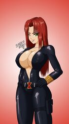 black widow (marvel) from marvel by blackdragon-checo