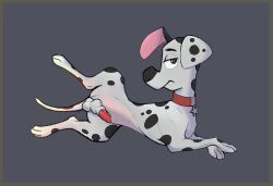101_dalmatian_street 101_dalmatians anatomically_correct anatomically_correct_genitalia anatomically_correct_penis animal_genitalia animal_penis balls black_body black_fur black_spots border canid canine canine_genitalia canine_penis canis collar dalmatian disney domestic_dog dylan_(101_dalmatians) feral floppy_ears fur genitals half-closed_eyes heterochromatic_ears male mammal narrowed_eyes penis presenting presenting_penis red_collar solo spots thatcatlie white_body white_fur white_spots yellow_border
