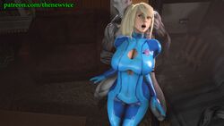 3d animated big_ass big_breasts blonde_hair gif huge_breasts metroid monster nintendo outlast samus_aran sarah_bryant standing standing_sex straight thenewvice vicesfm video_games virtua_fighter walrider zero_suit zero_suit_samus