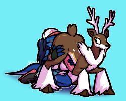 2026 anal anthro anthro_on_feral antlers ass ass_up balls baseball_cap beast_rimming big_butt big_penis black_clothing black_footwear black_gloves black_handwear black_jacket black_nose black_shoes black_topwear blue_body blue_bottomwear blue_clothing blue_hair blue_scales blue_shorts bottomwear brown_body brown_fur brown_hooves brown_inner_ear bulge cervine closed_eyes clothing deer duo erection feral footwear fur furred_shorts generation_5_pokemon genitals gloves hair handjob handjob_while_rimming handwear hat headgear headwear hooves horn humanoid_genitalia humanoid_penis interspecies jacket lizard long_tail looking_back male male/male male_rimming_male mammal markings nintendo oral penile penis pink_clothing pink_footwear pink_hat pink_headwear pink_penis pink_shoes pokemon pokemon_(species) reach_around reptile rimming sawsbuck scales scalie sex shirt shoes short_tail shorts spots spotted_body spotted_fur tail tongue tongue_out topwear ulti_(ultilix) ultilix white_antlers white_balls white_body white_bottomwear white_clothing white_fur white_hat white_headwear white_shirt white_shorts white_spots white_topwear winter_sawsbuck yellow_body yellow_fur zoophilia