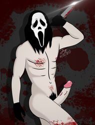 ghostface halloween halloween_costume horror penis pubic_hair scream scream_(franchise)