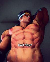 1boy 3d 3d_animated 3d_animation abs animated animation band-aid band-aid_on_face band-aid_on_nose bara bouncing_chest bouncing_pecs erect_nipples exercise hoogasu implied_nudity iron_fist iron_fist_(marvel) iron_fist_(marvel_rivals) jumping lin_lie lin_shao male male_only marvel marvel_rivals naked naked_male no_visible_genitalia nude nude_male six_pack solo solo_male tagme video