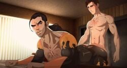3d anal anal_sex ass bara big_ass big_butt bubble_ass bubble_butt butt chest_hair dat_ass dat_butt dispatch_(game) fat_ass fat_butt flambae gay hairy hairy_chest huge_ass huge_butt large_ass large_butt male male_only muscular muscular_male penetration ponytail ripped_clothing robert_robertson round_ass round_butt suseisweet thick_ass thick_butt