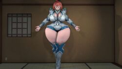 1girls 3d 3d_(artwork) arezu_(pokemon) arezu_(sexy_exile) cosplay costume curvy curvy_figure emma_frost emma_frost_(cosplay) female female_only human interior interior_background ironhawk marvel pokemon tagme