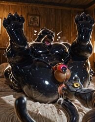 ai_generated bdsm droneification latex tai_lung_(kung_fu_panda)