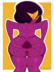 afro afro_hair ass ass_focus big_ass cartoon_network crystal_gem fat_ass garnet_(steven_universe) gem_(species) gem_fusion purple_skin pussy spread_ass spread_butt steven_universe thesuperjojofan thick_legs thick_thighs wedding_ring