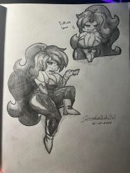 girlfriend (friday night funkin) from friday night funkin by sundaesch0ol art