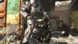 1boy1futa 1futa 1girls 3d animated assaultron athletic_futanari blowjob breasts fallout fallout_4 fellatio futanari grabbing_balls human human_penetrating hung_bottom light-skinned_male male/futa male_human/futa_robot male_on_futa power_armor_(fallout) rayhuma robot robot_futa robot_girl tagme video