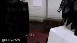 1femboy 2boys 3d anal animal_ears animal_humanoid animal_tail animated ass assassin balls bent_over big_ass big_butt black_clothing black_hair blocky_body blowjob chocolate_and_vanilla clothed clothed_sex cock_hungry dark-skinned_femboy dark-skinned_male dark_skin deepthroat dialogue doggy_style english_dialogue english_text fellatio femboy gay glasses goodyaww gun horny hostage implied_cum_inside licking_penis longer_than_30_seconds longer_than_one_minute male/male male_only male_penetrated male_penetrating male_penetrating_male no_sound office office_sex oral penis penis_out pistol roblox roblox_avatar robloxian self_upload standing standing_doggy_style standing_sex tagme text thick_ass thick_butt thighhighs thighs thrusting thrusting_into_ass tied_up video yaoi zipties