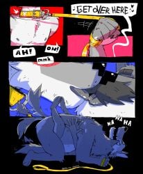 2026 age_difference anal anal_sex anthro anthro_on_anthro anthro_penetrated anthro_penetrating anthro_penetrating_anthro areola artie_(artieyote) belly bent_over black_border blue_background blush border canid canine canis claws close-up closed_eyes collar comic coyote coywolf devilsdozen dialogue duo eduardo_(artieyote) english_text eyebrows facial_hair father father_and_child father_and_son father_dom_son_sub father_penetrating_son french_kissing fur furry hand_on_back heart_after_text heart_symbol hi_res hybrid incest kissing kneeling leash leash_pull leashed_collar legs_up looking_pleasured lying male male/male male_penetrated male_penetrating male_penetrating_male mammal mature_anthro mature_male motion_lines moustache multiple_scenes nipples nude older_dom_younger_sub on_back open_mouth open_smile parent parent_and_child parent_and_son penetration penile penile_penetration penis_in_ass pink_background red_background sex side_view signature simple_background smile son tail tail_motion tailwag teeth text thrusting tongue tongue_out tuft wolf younger_penetrated