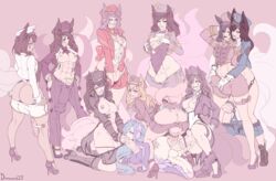 abs ahri alternate_costume anal anal_sex animal_ears anus aqua_hair ass autopaizuri autopaizuri_under_clothes balls big_penis blue_hair breasts bulge clones demimond23 dickgirl dickgirl/dickgirl dj_sona double_anal erection_under_clothes fellatio futa_on_futa futa_only futa_with_futa futanari gangbang horsecock huge_cock human_with_animal_genitalia league_of_legends long_hair long_twintails looking_at_viewer multiple_persona nipple_piercing oral paizuri partially_clothed penis penis_under_clothes piercing popstar_ahri riot_games selfcest sex sona_buvelle square_crossover twintails undressing