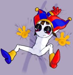 1female 1females 1girls 1woman 1women 2d 2d_(artwork) 2d_animation blush blushing_face blushing_female brown_hair brown_hair_female female flat_chest jax jax_(tadc) jax_(the_amazing_digital_circus) jester jester_hat laying laying_back laying_down legs legs_apart legs_spread legs_up looking_away looking_away_from_partner no_anus no_breasts no_genitals no_nipples no_pussy no_vagina null null_crotch pomni pomni_(tadc) pomni_(the_amazing_digital_circus) shoes shoes_on solo solo_focus spread spread_legs spreading tadc the_amazing_digital_circus white-skinned_female white_body white_skin yellow_gloves