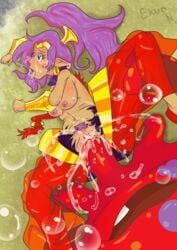 ahe_gao artist_request breasts faceless_male rape shantae shantae_(character) smooth_skin squid_baron squirting tentacle tentacle_rape vagina