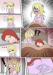 fairy_tail female flare_corona ggc lucy_heartfilia tentacle yuri