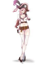 boots captain heel_boots high_heel_boots multicolored_hair neo_(rwby) pirate rwby sneusagi thigh_boots thighhigh_boots