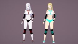 2girls blonde_hair extremesoda gym_clothes gym_uniform milf rwby salem_(human)_(rwby) salem_(rwby) tagme white_hair white_skin