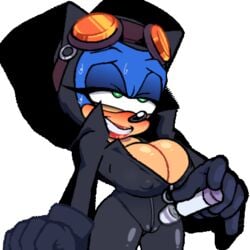 animated catwoman_(cosplay) cleavage cosplay cuisine genderswap gif loop masturbation missphase sonic_(series) sonic_the_hedgehog sonique_the_hedgehog