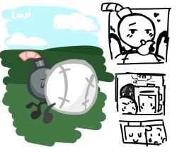 accurate_art_style angry animate_inanimate anthro ball baseball_(ball) baseball_(object_oppose) bomb closed_eyes cloud deedeeee deendii doggy_style dynamite_(object_oppose) electronics elemental_creature explosives fellatio first_person_view first_porn_of_character flatscreen_(object_oppose) from_behind_position genitals grass group heart_symbol hi_res humanoid in_front_of_my_salad licking living_machine looking_at_viewer machine male male/male mineral_fauna my_mom_is_kinda_homeless object_oppose object_show object_show_community object_shows oral osc outside_sex penile penis penis_lick phone pissed_off plant please_speed_i_need_this public public_sex robot_anthro rock rock_creature sad sex shocked sky smile soap_bottle_(object_oppose) soap_dispenser sponge sponge_(object_oppose) stare submissive thinking_about_sex thought_bubble tongue trying_not_to_laugh yang_(object_oppose) ying_(object_oppose)