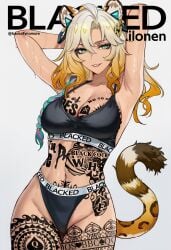 xilonen (genshin impact) from blacked by basicallynomore