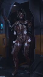 3d ashley_williams big_penis breasts bukkake cum cum_drip cum_everywhere cum_on_ass cum_on_body cum_on_breasts cum_on_face cum_on_hair cum_on_stomach cumshot dark-skinned_male excessive_cum hackolpak interracial lingerie makeup mass_effect multiple_boys penis sex_toy solo_focus thick_thighs