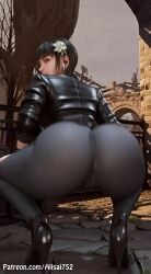 3d 3d_(artwork) 3d_animation ai_generated alisai752 animated ass ass_bigger_than_head ass_crack ass_focus ass_up big_ass big_butt booty bubble_ass bubble_butt dancing eve_(stellar_blade) stellar_blade tagme twerk twerking video