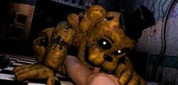 2boys 3d animatronic bear black_sclera blowjob damaged duo erection faceless_male ffp3d five_nights_at_freddy's five_nights_at_freddy's_2 fnaf fnaf2_location gay golden_freddy_(fnaf) hat hi_res human indoors interspecies jeremy_fitzgerald living_machine male male/male male_only night_guard_(fnaf) nude oral penis robot scottgames shadow_bonnie top_hat tophat withered_golden_freddy_(fnaf)