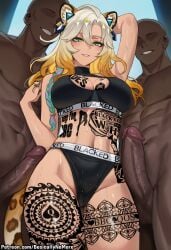 xilonen (genshin impact) from blacked by basicallynomore