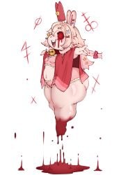blood blood_drip bunny bunny_ears bunny_girl crossover crown cult_of_the_lamb gore guro huge_ass light-skinned_female light_skin midriff mossyartburger pale_skin phase_connect phase_origins pipkin_pippa rabbit rabbit_ears rabbit_girl red_crown red_crown_(cult_of_the_lamb) shortstack sketch solo solo_focus thick_thighs virtual_youtuber