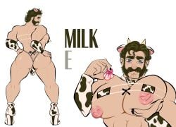 1boy advertisement ass ass_focus bara barely_clothed barely_covered big_ass big_breasts big_thighs bikini black_nail_polish black_nails bovine bubble_ass bubble_butt cow_ears cow_print cow_print_bikini dat_ass dispatch_(game) exposed_nipples facial_hair filled_condom filled_condoms gay heart_nipples heels high_heels holding_breast horns huge_ass huge_breasts implied_milking looking_back milk muscle_slut muscular muscular_legs muscular_male nail_polish nizbagelshop pecs pecs_bigger_than_head pecs_grab pectoral_grab pectorals phenomaman sideburns skimpy_bikini slutboy slutty_dress solo solo_male thick_thighs thong thong_bikini used_condom used_condoms