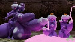 3d 3d_(artwork) cum cum_everywhere futanari hyper hyper_balls hyper_genitalia hyper_penis hyper_testicles kabalmystic_(style) kennyb0mber_(artist) mario_(series) needs_tags nintendo orgy orgy_sex princess_daisy princess_peach princess_rosalina princess_shroob shroobification sisters tagme