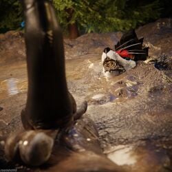1:1 3d_(artwork) 4k absurd_res animal_genitalia animal_penis anthro anthro_on_anthro ball_crush ball_squeeze balls biped black_body black_boots black_clothing black_footwear black_fur black_shoes blender_(artwork) blender_cycles_(artwork) blue_body blue_fur blue_penis bodily_fluids bondage boot_on_balls boot_on_penis boots canid canine canine_genitalia canine_penis canis claws clothed clothing cock_and_ball_torture crush cum cum_dripping_from_penis cum_on_penis depth_of_field digital_media_(artwork) dirt dirty dirty_boots dirty_shoes dominant dragonplayer dragonplayer_(character) duo erection feet flat_balls foot_crush foot_fetish foot_on_balls foot_on_penis foot_play footwear forest fox fur genital_fluids genital_torture genitals grey_body grey_fur hair hi_res hindpaw hybrid inside jacket jex knot leather leather_boots leather_clothing leather_footwear leather_jacket leather_topwear legwear male male/male mammal mud mud_bath mud_covered muddy multicolored_body nude on_ground open_mouth orgasm outside pain pascifolf paws penis penis_squeeze plant reflection restraints rexouium sex shoes shoes_on slim slim_anthro slim_male slim_sub smile standing standing_on_balls submissive submissive_male tail topwear torture trampling tree white_body white_fur