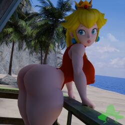 princess peach from mario (series) by kennyb0mber (artist)