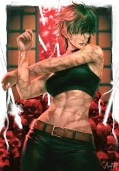 zen'in maki from jujutsu kaisen by naofaro