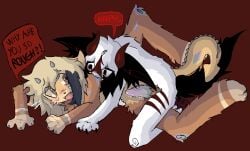 1boy 1nonbinary 2boys anal anal_sex anthro_dragon anthro_on_anthro anthro_penetrated bite_marks biting blue_blood blue_penis canon_couple claw_marks claws consensual cuts dragon_humanoid dragon_penis dragon_tail feline feline_humanoid furry furry_dragon furry_male furry_on_furry furry_only gay gay_anal horns kidneykrush non-human not_ai_generated oc oc_x_oc original_character original_characters paws precum precum_on_penis purple_penis rough_anal unseen_penetration yaoi