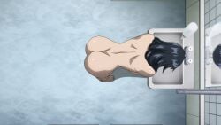 1girls black_hair breasts high-rise_invasion honjou_yuri nude screencap tenkuu_shinpan