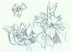 1boy 1girls abs anthro anthrofied avian beak bird black_body black_fur blaziken blush breasts canine claws closed_eyes delphox duo female female_on_top fennekin feral fire fox fur furry hair hand_holding heart humanoid interspecies kissing larger_male male mammal mega_blaziken mega_evolution monochrome nintendo nipples nude on_top original_character pokemon pokemon_(species) pokemon_oras pokemon_rse pokemon_xy quadruped simple_background size_difference sketch smaller_female smile straight tail tigerlilylucky video_games white_background