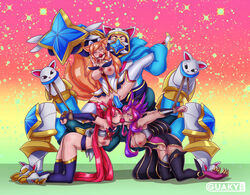 2020 ahri angry arms_behind_back assertive assertive_male ball_gag bondage bound_together breasts defeated definitely_not_series dildo female femsub gag grumpy_sub guaky happy_male high_heel_boots high_heels jinx_(league_of_legends) league_of_legends maledom multiple_girls multiple_subs nude pajama_guardian_cosplay_urgot pussy rape riot_games sex shared_gag slave star_guardian star_guardian_ahri star_guardian_jinx star_guardian_series star_guardian_xayah strap-on unhappy_female urgot vaginal_penetration vastaya xayah