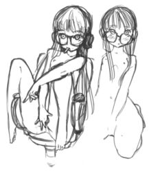 1girls apuru_kun embarrassed female_masturbation female_only fingering fingering_self glasses glasses_askew masturbating masturbation persona persona_5 persona_5_royal pussy sakura_futaba solo