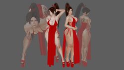 3d asian big_ass big_breasts bimbo bubble_butt dress fake_breasts high_heels honey_select ihateasuka implants king_of_fighters mai_shiranui platform_heels tattoo thick_thighs wallpaper