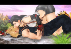 3d chobixpho cloud_strife dissidia dissidia_final_fantasy female final_fantasy final_fantasy_vii final_fantasy_vii_remake tifa_lockhart