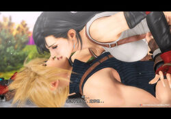 3d chobixpho cloud_strife dissidia dissidia_final_fantasy female final_fantasy final_fantasy_vii final_fantasy_vii_remake tifa_lockhart