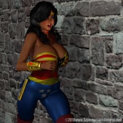 1girls 2018 3d american_fox animated black_hair blue_eyes boots bouncing_breasts breasts cleavage crown curvy danoshc dark-skinned_female dc dc_comics female female_only gif huge_breasts jiggling justice_league knee_highs kneehighs long_hair low_cut_top run_cycle running superheroinecentral thick_thighs wall wide_hips wonder_woman wonder_woman_(series)